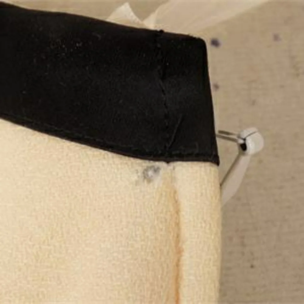 Escada Monochromatic Crop Top with Gold Buttons - Picture 6 of 8